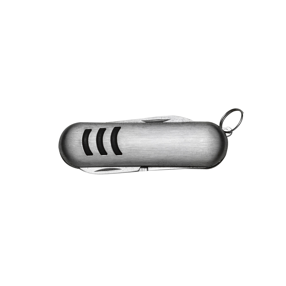 Mini chaveiro metal com canivete 3f