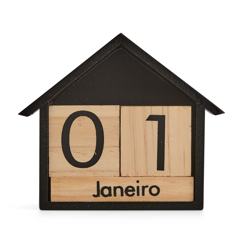 Calendário permanente madeira