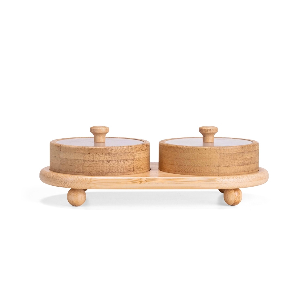 Conjunto potes bambu 2 peças