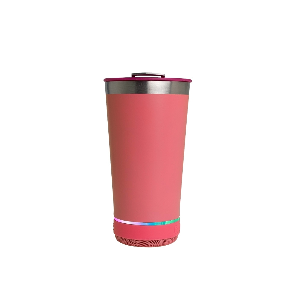 Copo térmico 400ml com caixa de som