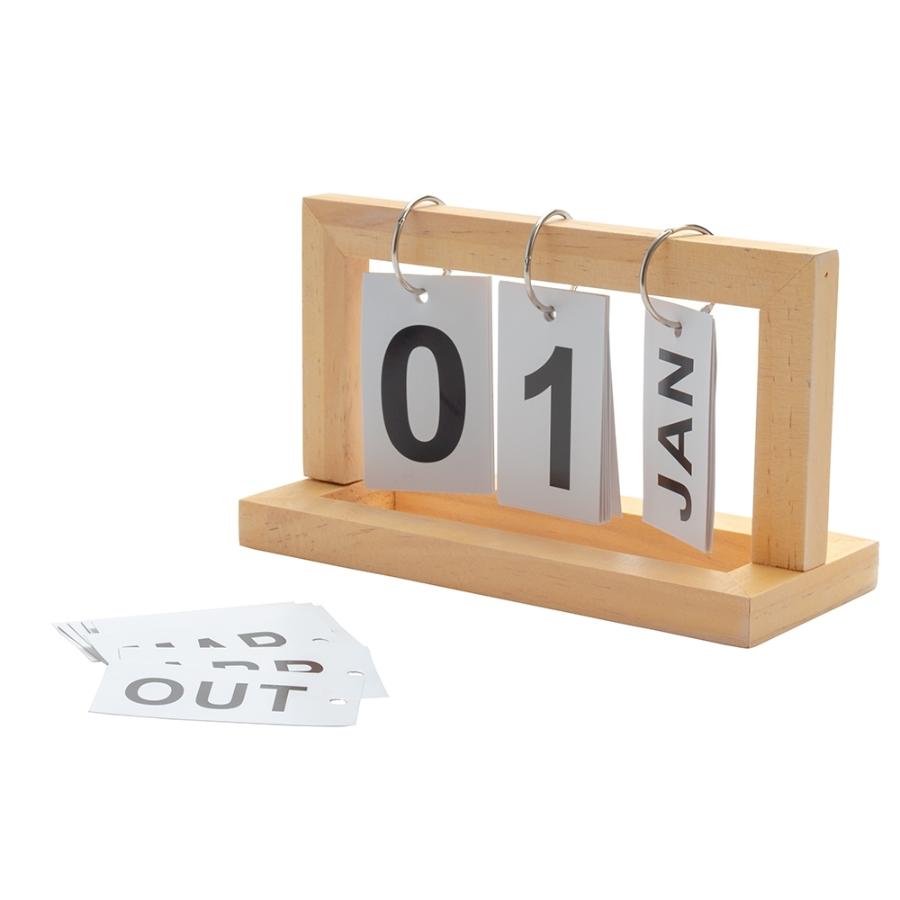 Calendário permanente madeira