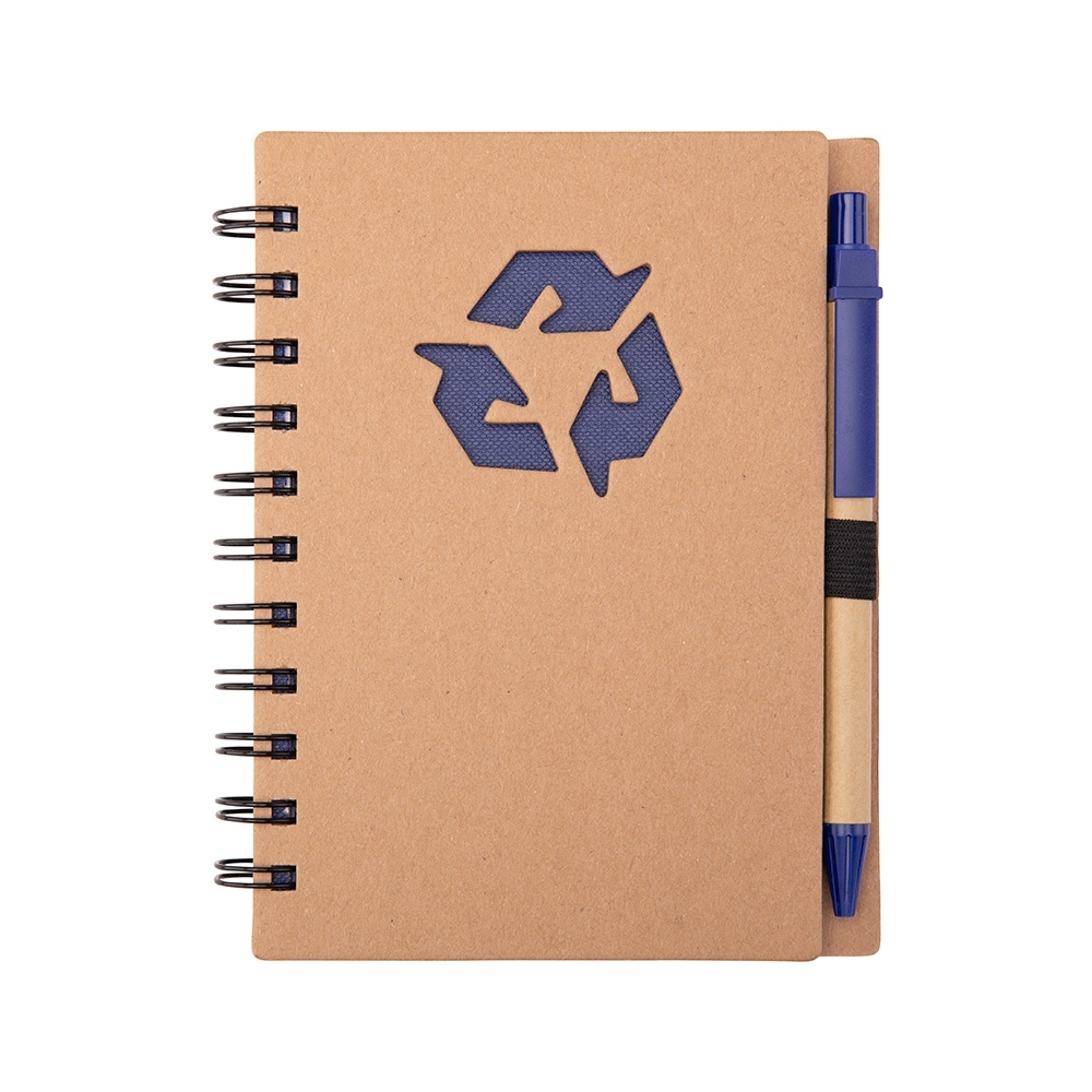 Caderno ecológico com caneta