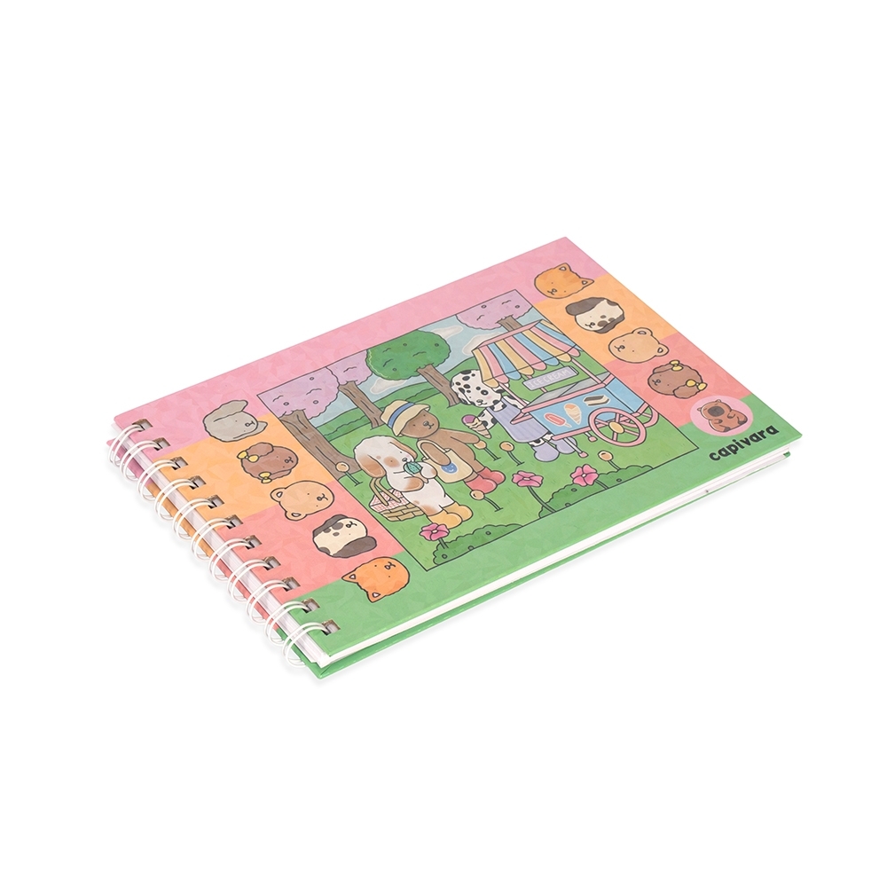 Caderno para colorir desenho animado