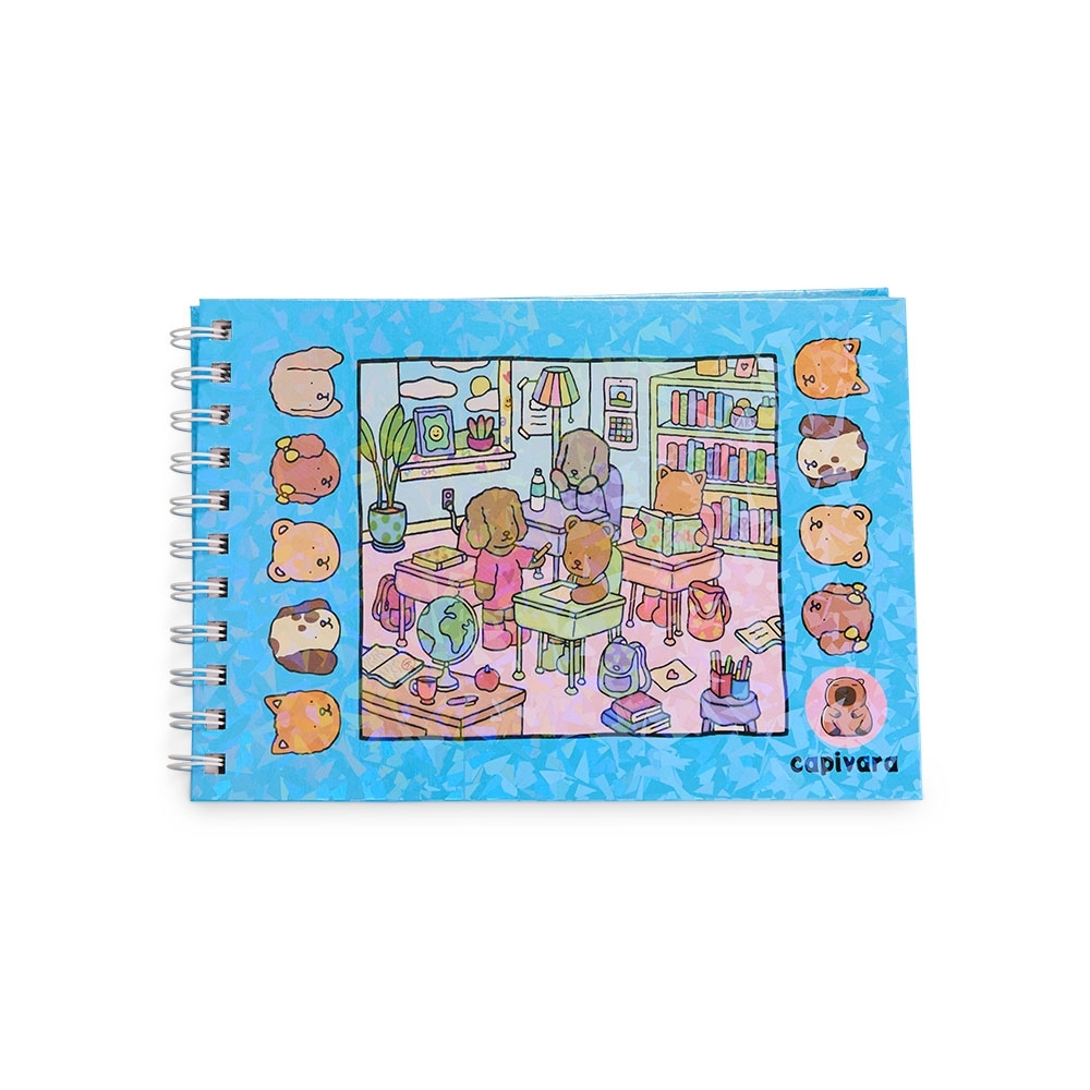 Caderno para colorir desenho animado