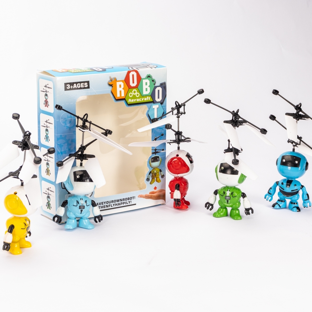 Helicóptero robô de brinquedo