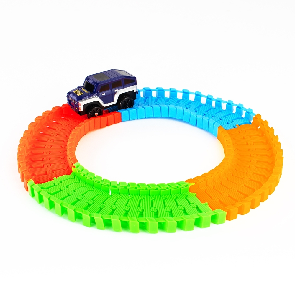 Carrinho de brinquedo com pista